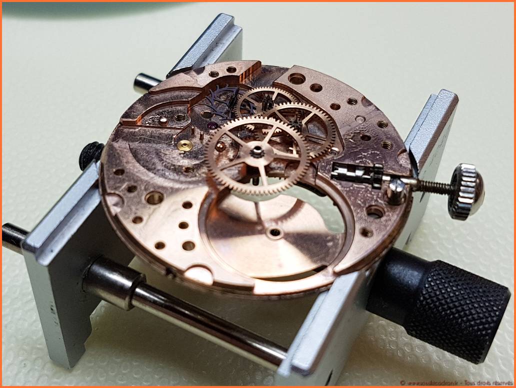 Révision d'une montre mécanique Omega vue 5
